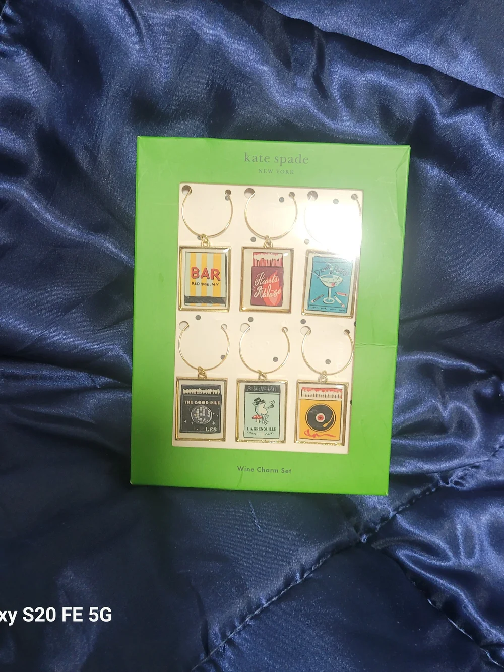 Kate Spade Multicolor Wine Charm Set